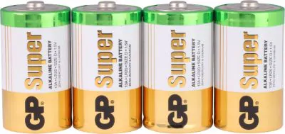 Super Alkaline D - 4 Batterien